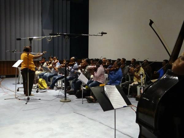 Baahubali’s orchestra sessions going on Baahubali’s orchestra sessions going on