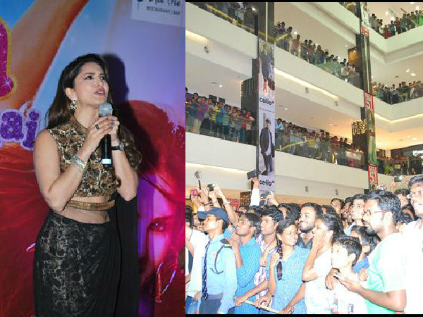Sunny Leone on madness of Hyd fans Sunny Leone on madness of Hyd fans