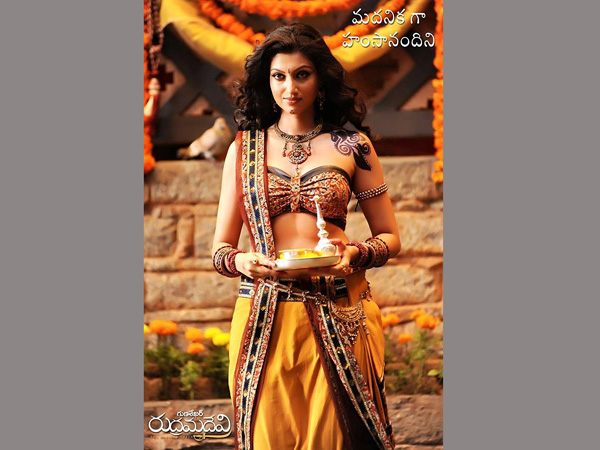 Rudramadevi:Hamsa Nandini as 'Madhanika' Rudramadevi:Hamsa Nandini as 'Madhanika'