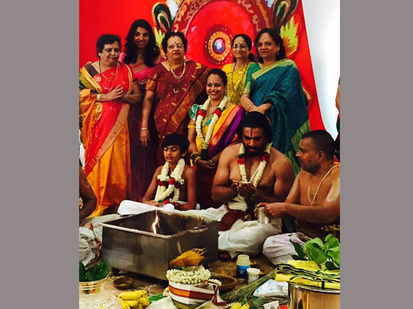 Madhavan's Son Upanayanam function Madhavan's Son Upanayanam function