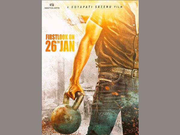 Allu Arjun's Sarainodu pre look Poster Allu Arjun's Sarainodu pre look Poster