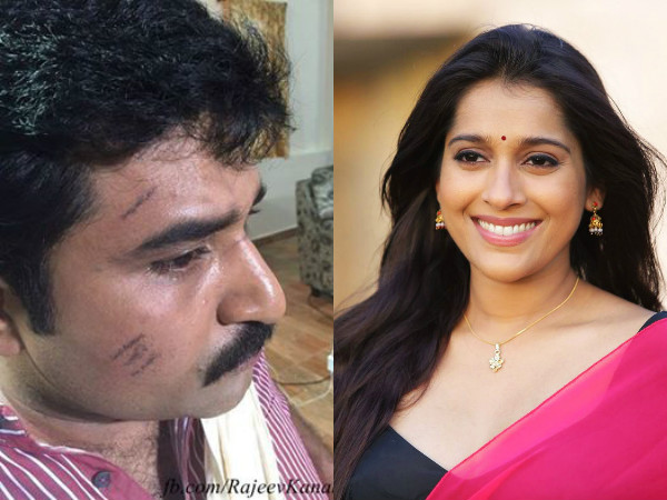 Rashmi Gautam attacks Rajeev Kanakala Rashmi Gautam attacks Rajeev Kanakala