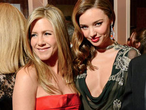 Jennifer Aniston and Miranda Kerr Jennifer Aniston and Miranda Kerr