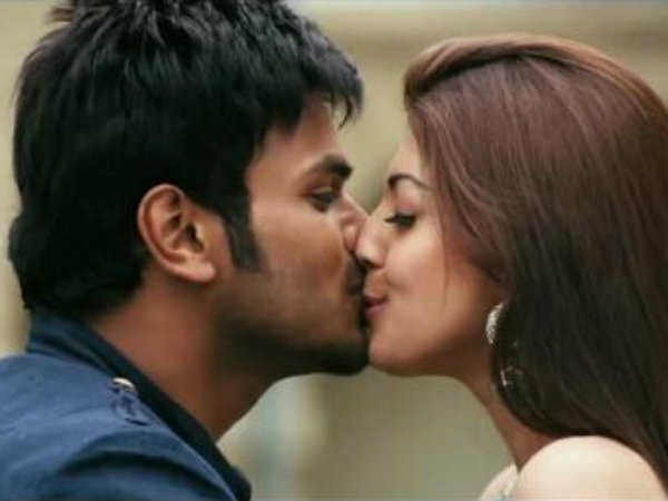 Praneetha locking lips with Manchu Manoj Praneetha locking lips with Manchu Manoj