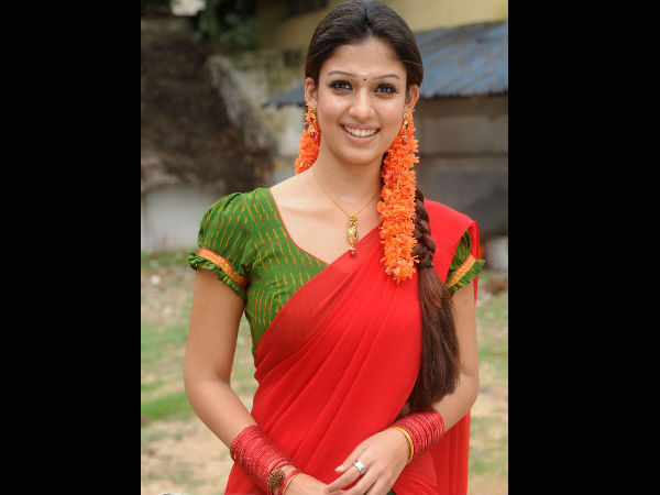 ఎరుపు చీరలో నయనతార