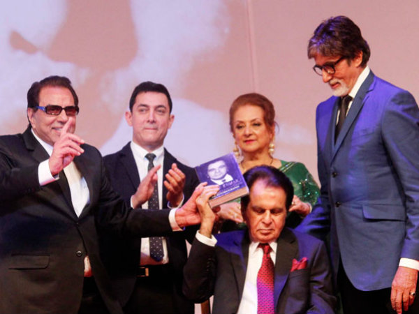 Big B, Dharmendra, Aamir launch Dilip Kumar’s autobiography Big B, Dharmendra, Aamir launch Dilip Kumar’s autobiography