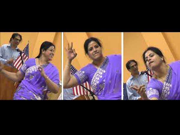 Sudha entertains NRIs with dance Sudha entertains NRIs with dance