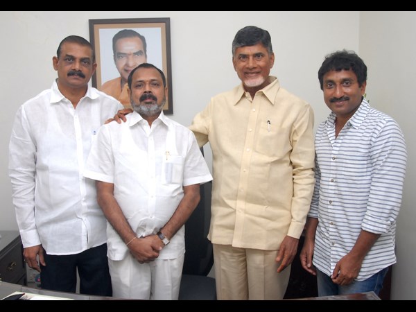 Srinu vytla Meets Chandrababu Naidu Srinu vytla Meets Chandrababu Naidu