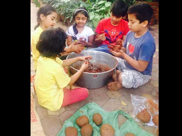 Pawan's Kids Diwali Preparations Pawan's Kids Diwali Preparations