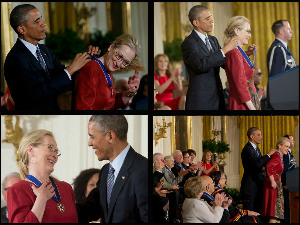 President Obama Honors Meryl Streep, Says I've said it publicly: I love Meryl Streep President Obama Honors Meryl Streep, Says I've said it publicly: I love Meryl Streep