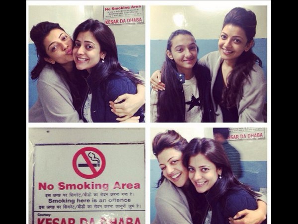 Kajal enjoys at 100 year old Dhaba Kajal enjoys at 100 year old Dhaba