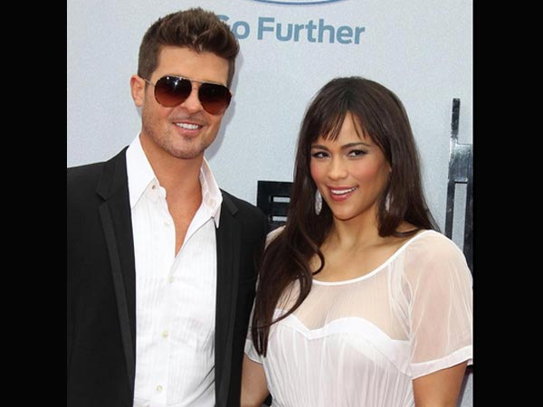 Paula Patton and Robin Thicke
