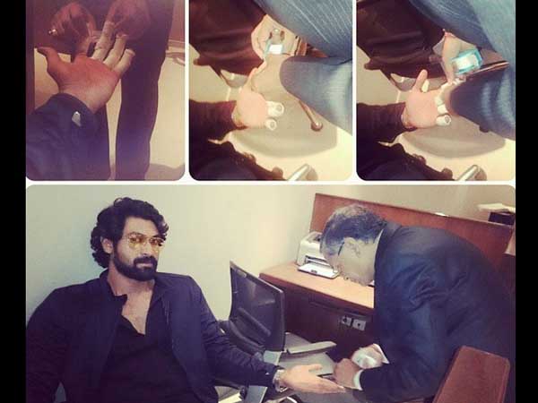 Rana Injured in Baahubali Shooting Rana Injured in Baahubali Shooting