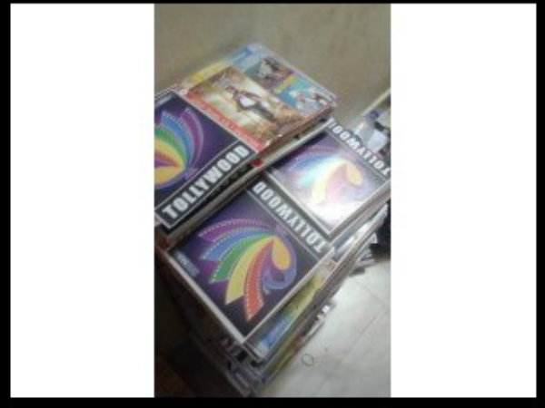 Rajani's Lingaa movie piracy CDs seized Rajani's Lingaa movie piracy CDs seized
