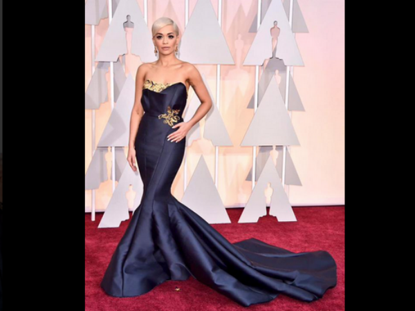 Rita Ora Shows Butt In Sheer Gown At Vanity Fair Oscar 2015 Party Rita Ora Shows Butt In Sheer Gown At Vanity Fair Oscar 2015 Party