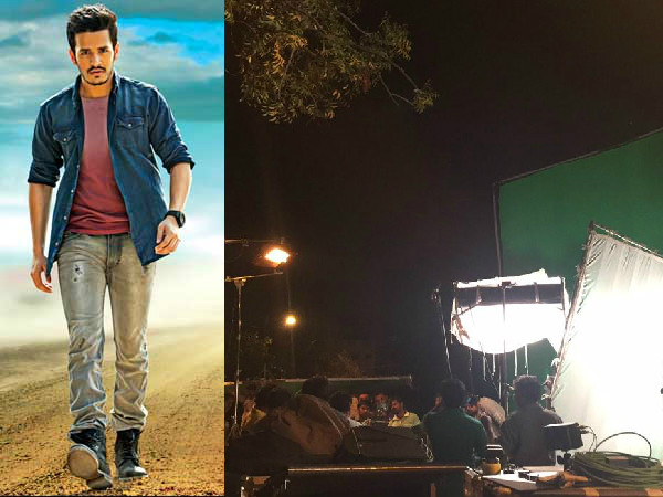 Akkineni Akhil's Tweet about shooting Akkineni Akhil's Tweet about shooting