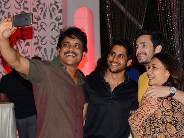 Birthday selfie of Akkineni family stars Birthday selfie of Akkineni family stars
