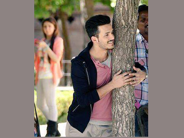 Photo:Akhil and his heroine Sayesha!! Photo:Akhil and his heroine Sayesha!!