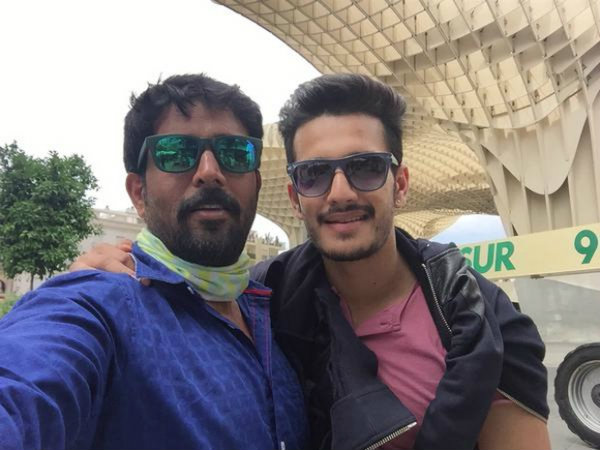 Photo: Akhil with Ravi Varma Photo: Akhil with Ravi Varma