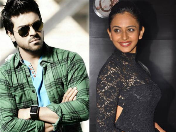 Ram Charan, Rakul Preethi on location photo Ram Charan, Rakul Preethi on location photo