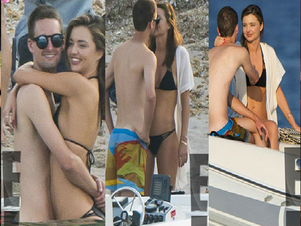 Miranda Kerr & Beau Evan Spiegel's PDA Packed Beach Vacation Miranda Kerr & Beau Evan Spiegel's PDA Packed Beach Vacation