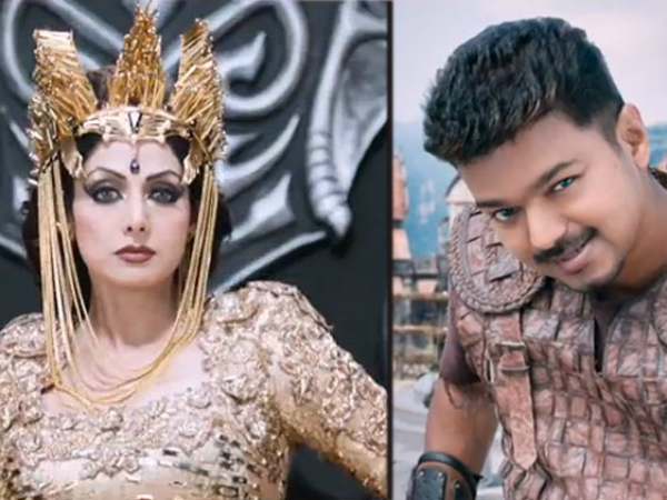 Vijay's Puli: Sridevi to dub her voice for Telugu version Vijay's Puli: Sridevi to dub her voice for Telugu version