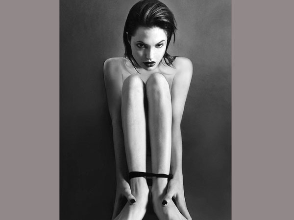 Angelina Jolie nude photographs on sale in London Angelina Jolie nude photographs on sale in London
