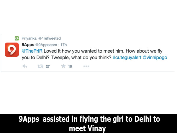 9Apps Facilitates Meeting Of ‘Love At First Sight' Couple 9Apps కు ధన్యవాదాలు