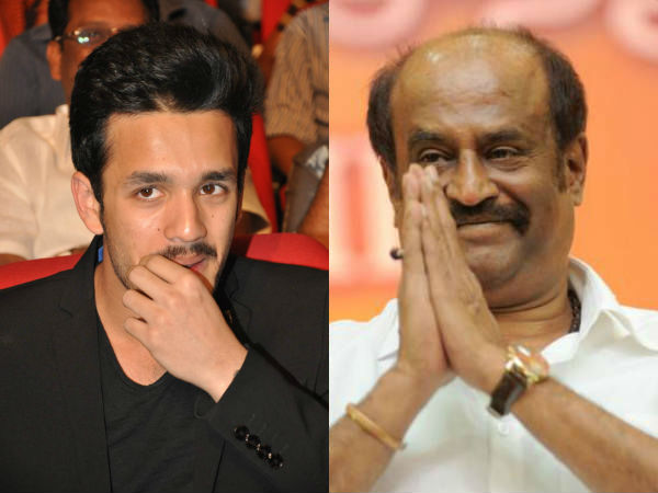 Rajinikanth To Introduce Akhil Akkineni In Tamil Rajinikanth To Introduce Akhil Akkineni In Tamil