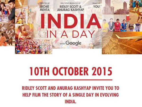 Google giving amateur directors a chance for making 'India in a Day' movie Google giving amateur directors a chance for making 'India in a Day' movie