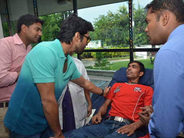 KFC employees donating blood at Chiranjeevi Charitable Trust KFC employees donating blood at Chiranjeevi Charitable Trust