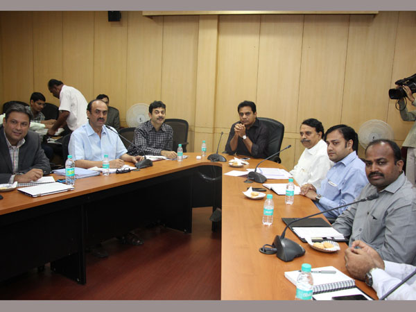 KTR meeting with Cine celebrities on Online Piracy KTR meeting with Cine celebrities on Online Piracy