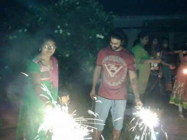 Prabhas celebrates Diwali photo Prabhas celebrates Diwali photo