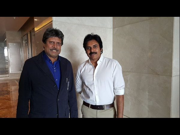 Pawan Kalyan asked for photo with Kapil Dev Pawan Kalyan asked for photo with Kapil Dev