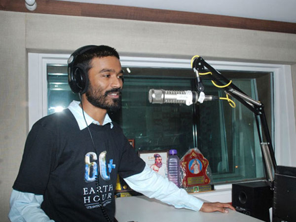 Danush sings two songs for Tollywood Danush sings two songs for Tollywood