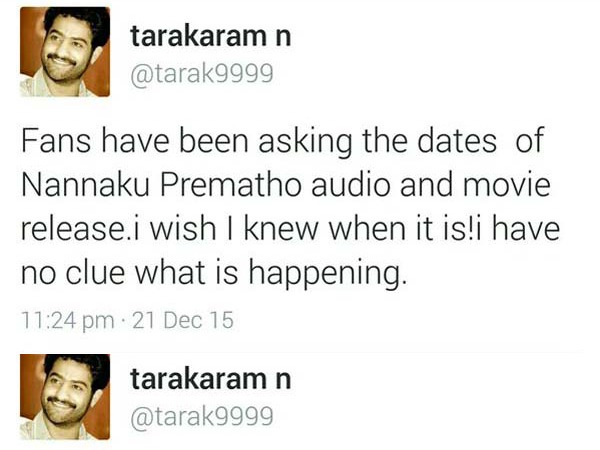 NTR Tweets Shocking Statement Midnight, Says Account Hacked NTR Tweets Shocking Statement Midnight, Says Account Hacked