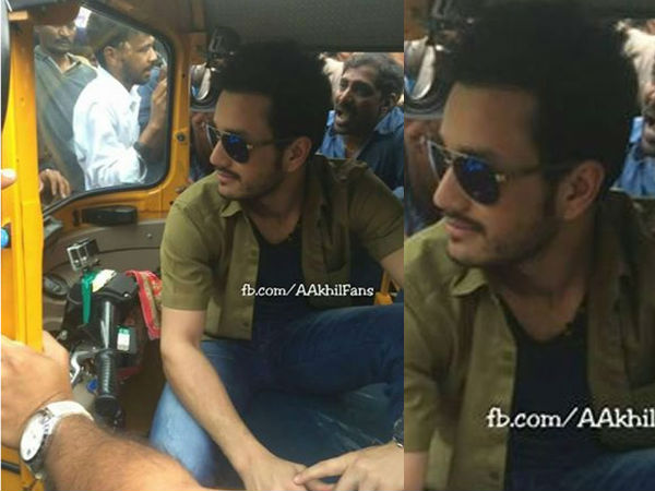 Akhil Akkineni Auto driving Akhil Akkineni Auto driving