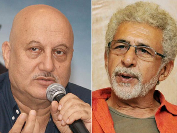 Naseeruddin Shah, Anupam Kher spar over Kashmiri Pandits Naseeruddin Shah, Anupam Kher spar over Kashmiri Pandits