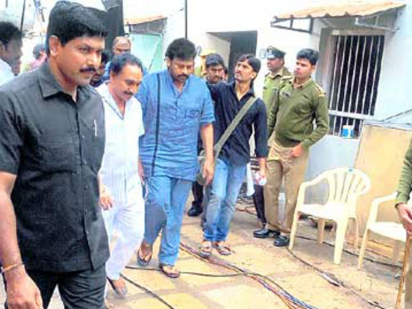 Chiranjeevi's 150th @ Chanchala Guda Jail Chiranjeevi's 150th @ Chanchala Guda Jail