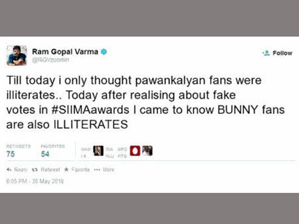 Fake Posts in the name of director Ram Gopal Varma Fake Posts in the name of director Ram Gopal Varma