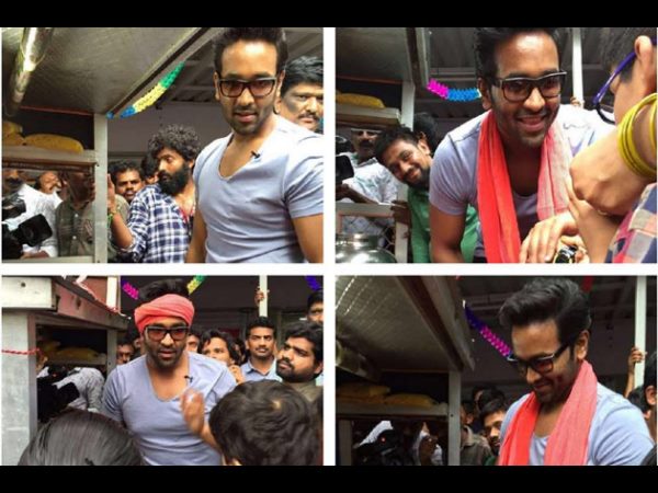 Manchu Vishnu helps journalist family Manchu Vishnu helps journalist family