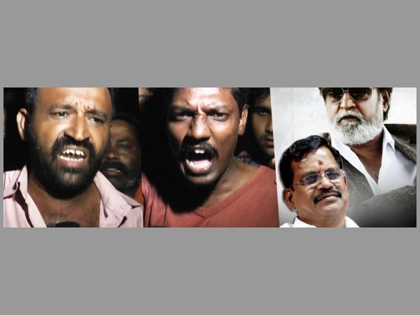 పోస్టర్లు తగలబెట్టీ..! రజినీని తిట్టీ..
