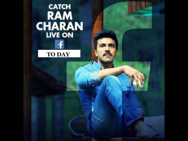 Face book live: Ram Charan chat with with his fans Face book live: Ram Charan chat with with his fans