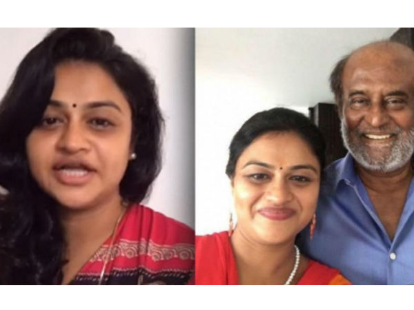 Rajinikanth meets the 'Pondatti da' dubsmash woman Rajinikanth meets the 'Pondatti da' dubsmash woman