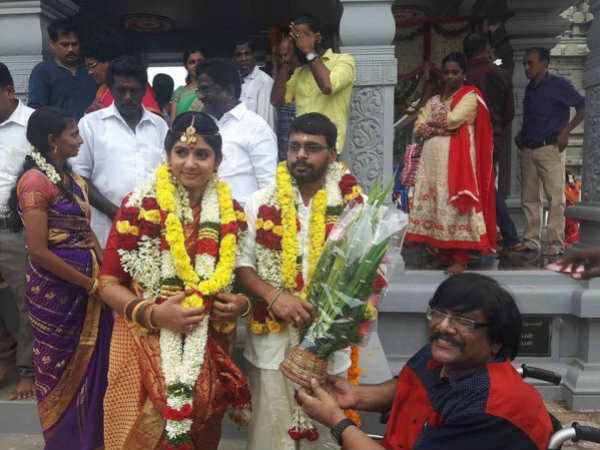 Director Raju Murugan, VJ Hema Sinha enter wedlock Director Raju Murugan, VJ Hema Sinha enter wedlock