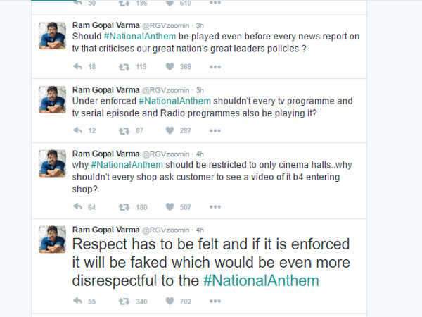 Just Why Should The National Anthem Be Played In Cinema Halls Ram Gopal Varma Just Why Should The National Anthem Be Played In Cinema Halls Ram Gopal Varma