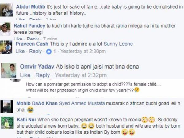 Sunny Leone being trolled for adopting a child is shameful Sunny Leone being trolled for adopting a child is shameful