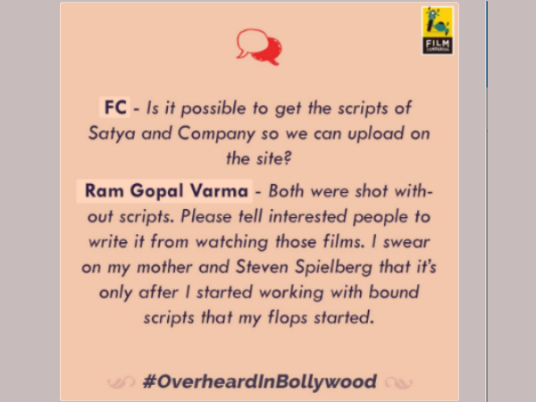 Ram Gopal Varma Reply to Anupama Chopra Ram Gopal Varma Reply to Anupama Chopra