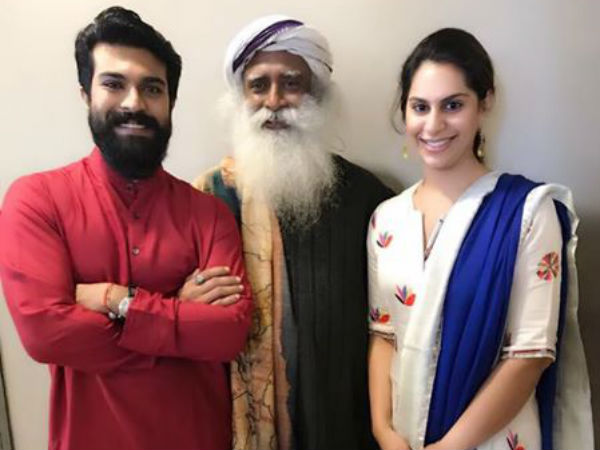 Ram Charan-Upasana visits Sadhguru home Ram Charan-Upasana visits Sadhguru home