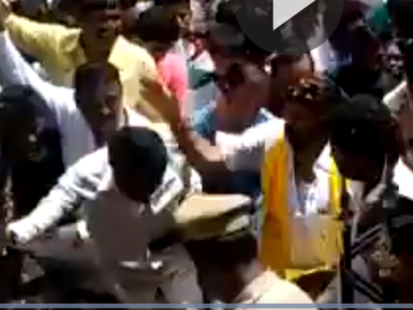 Nandamuri Balakrishna Slaps His Fan At Hindupur Nandamuri Balakrishna Slaps His Fan At Hindupur